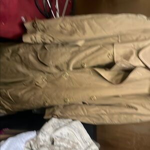 Classic Tan Double-Breasted Coat